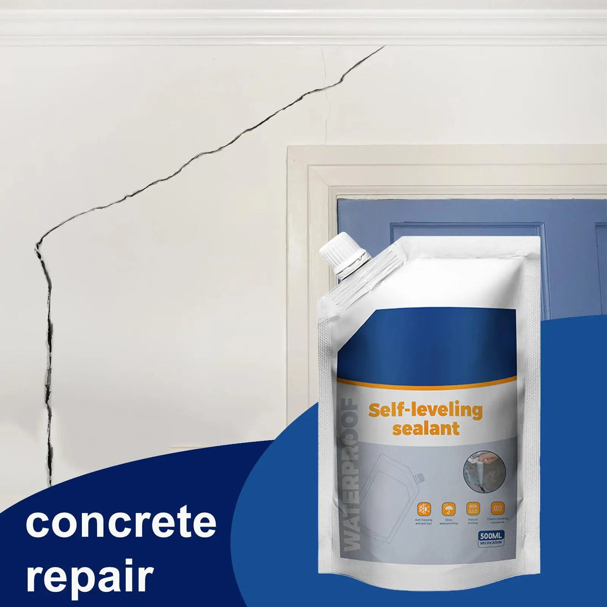 Heavy-Duty Concrete Crack Repair Grouting Adhesive 500ml Concrete Crack Sealant Babs