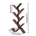 Nordic 8-Tier Birch Wood Corner Bookshelf | Minimalist Wooden Bookcase Babs Peach Colored 7