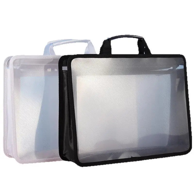 Transparent PP Mesh A4 File Bag – Large Capacity, Waterproof Document File Bag Babs
