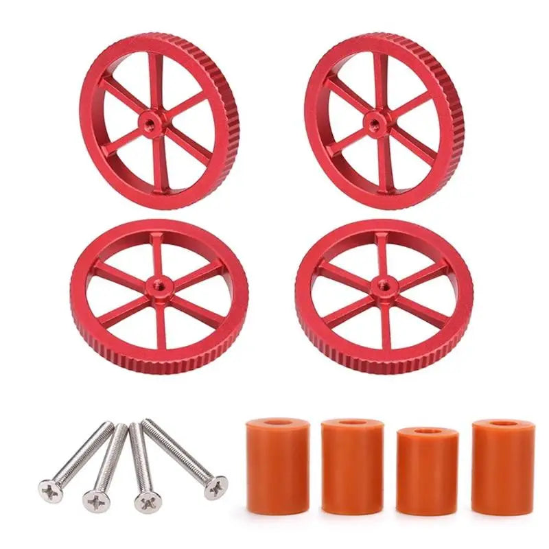 3D Printer Heatbed Leveling Kit – Aluminum Knobs & Springs 3D Printer Accessory Babs No plug A1