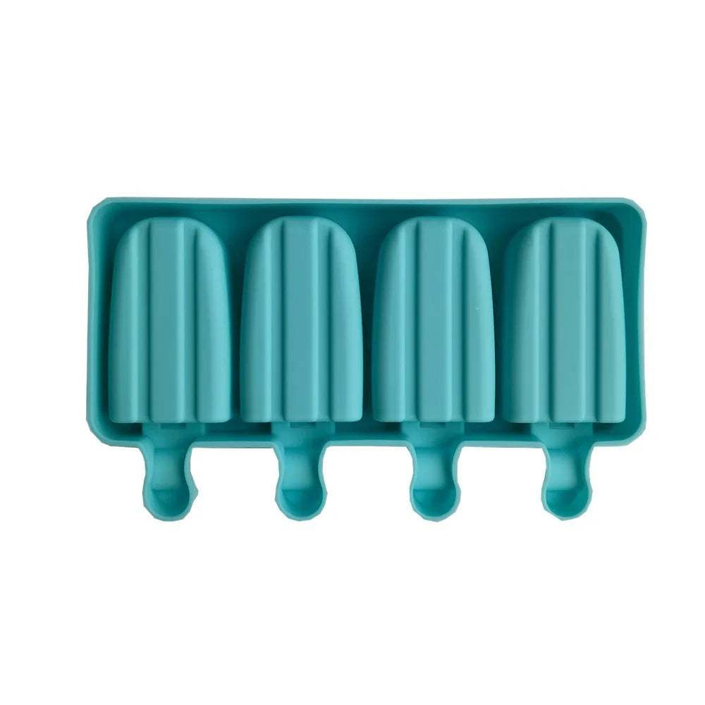 Classic Striped Silicone Popsicle Molds | Homemade Ice Cream Popsicle Mold Babs blue