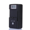 Universal 2-in-1 LCD Battery Charger with USB – US/UK/EU Plug Battery Charger Babs US