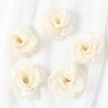 Artificial Silk Rose Flower Heads – Wedding & Home Décor Artificial Silk Flowers Babs Off White 3PCS