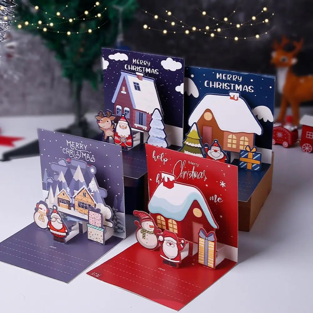 3D Pop-Up Christmas Tree Greeting Card with Envelope Pop-Up Greeting Card Babs