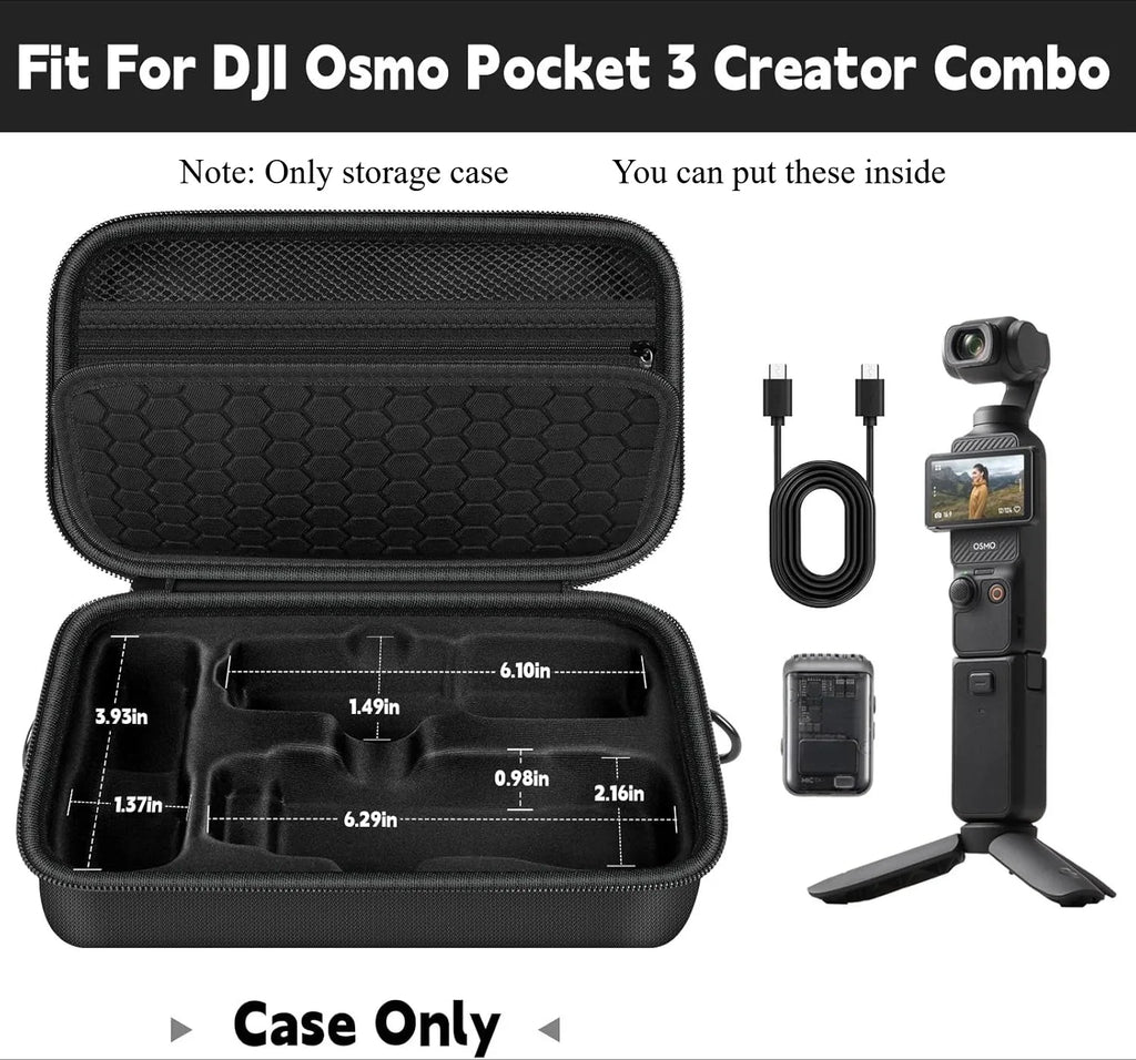Paiyule Hard Case for DJI Osmo Pocket 3 Creator Combo Camera Carry Case Babs