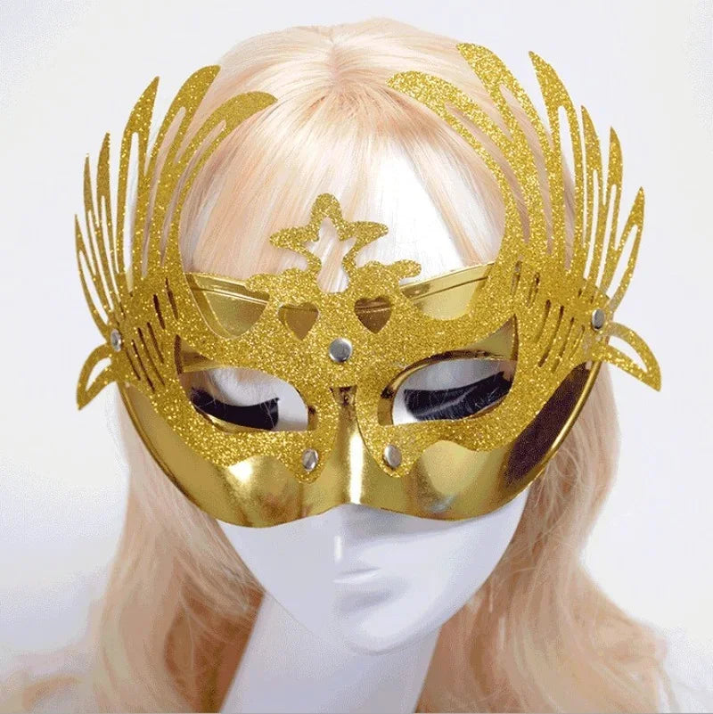 12pc Venetian Peacock Masquerade Eye Masks | Party Set Masquerade Eye Masks Babs