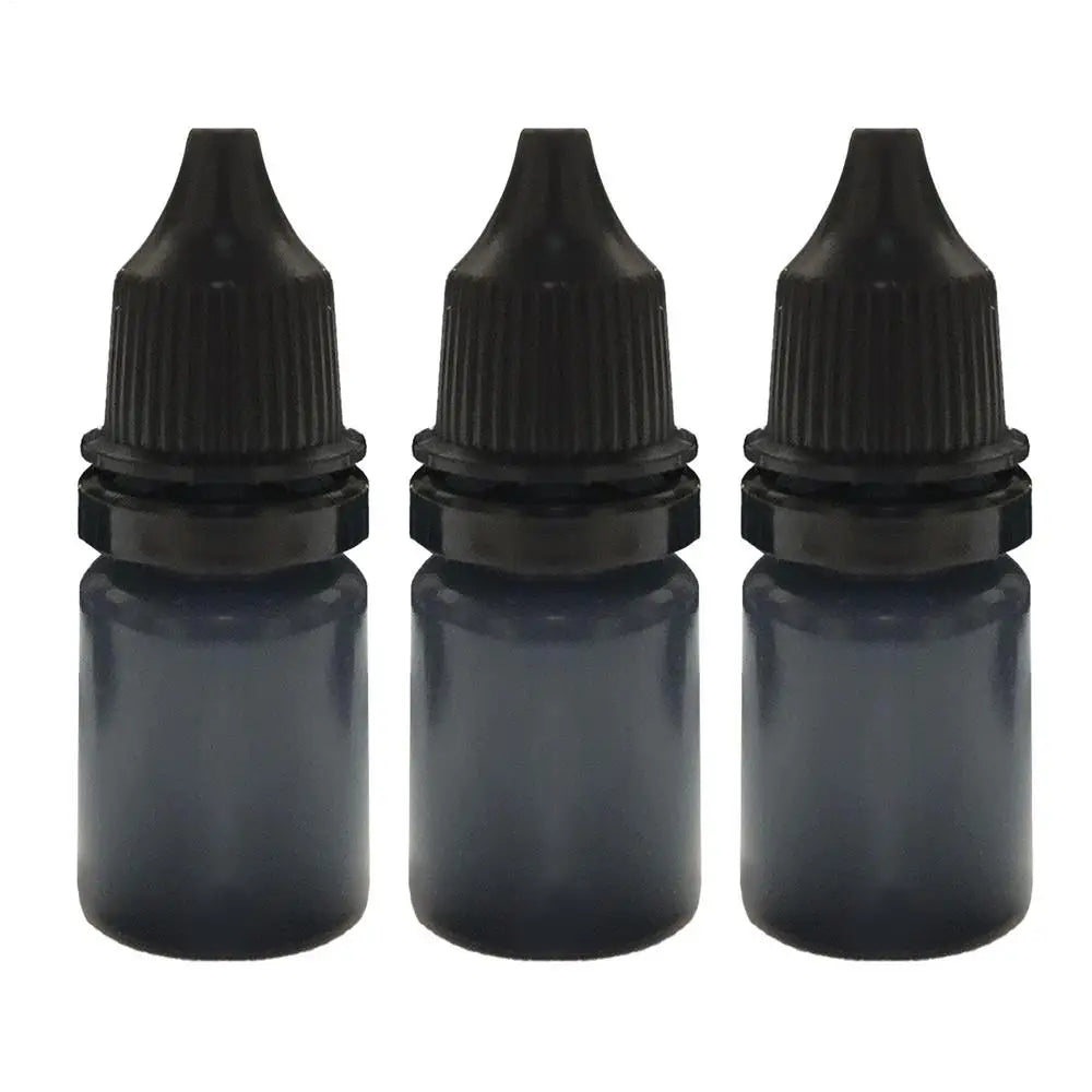 3-Pack Quick-Dry Black Stamp Refill Ink 10ml Each Stamp Refill Ink Babs 3pcs