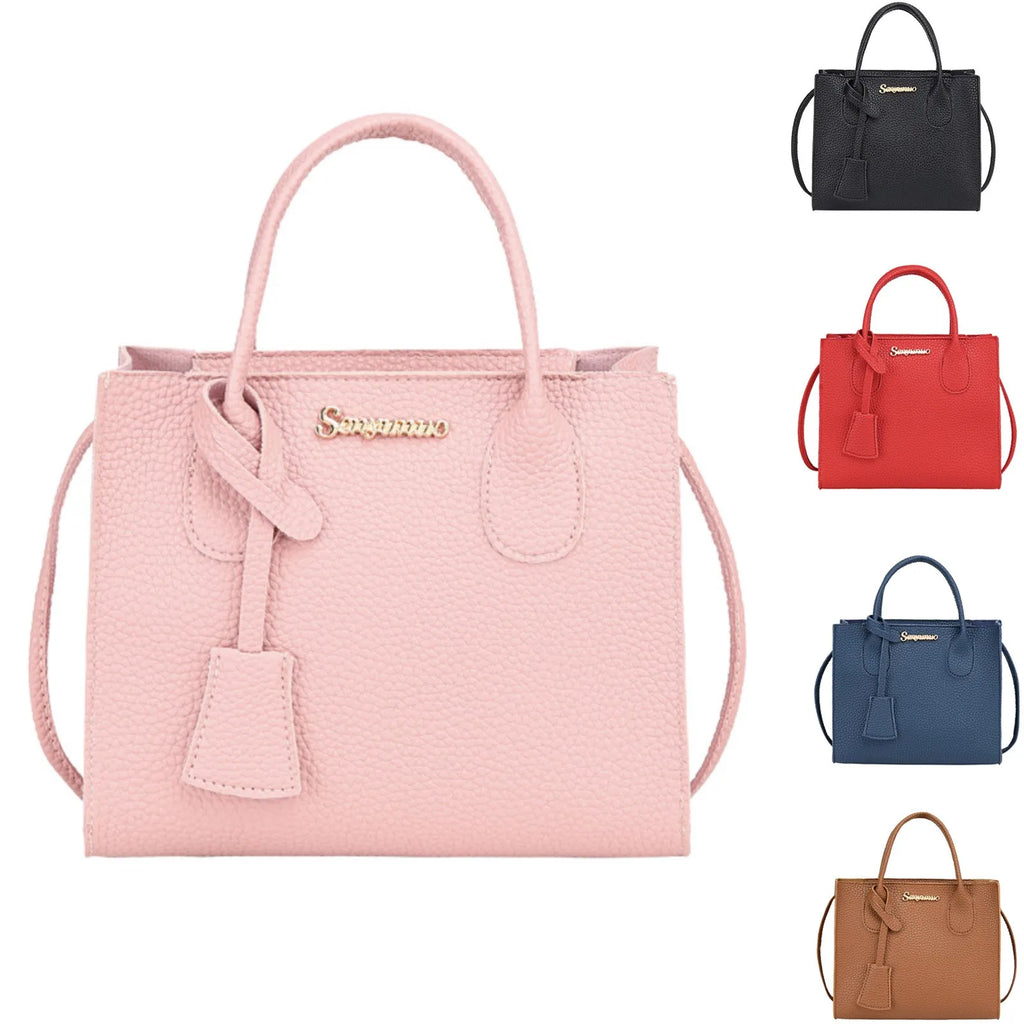 Women's Large Capacity PU Leather Tote Shoulder Crossbody Bag Women's Tote Bag Babs