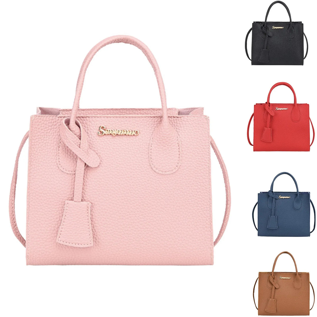 Women's Large Capacity PU Leather Tote Shoulder Crossbody Bag Women's Tote Bag Babs