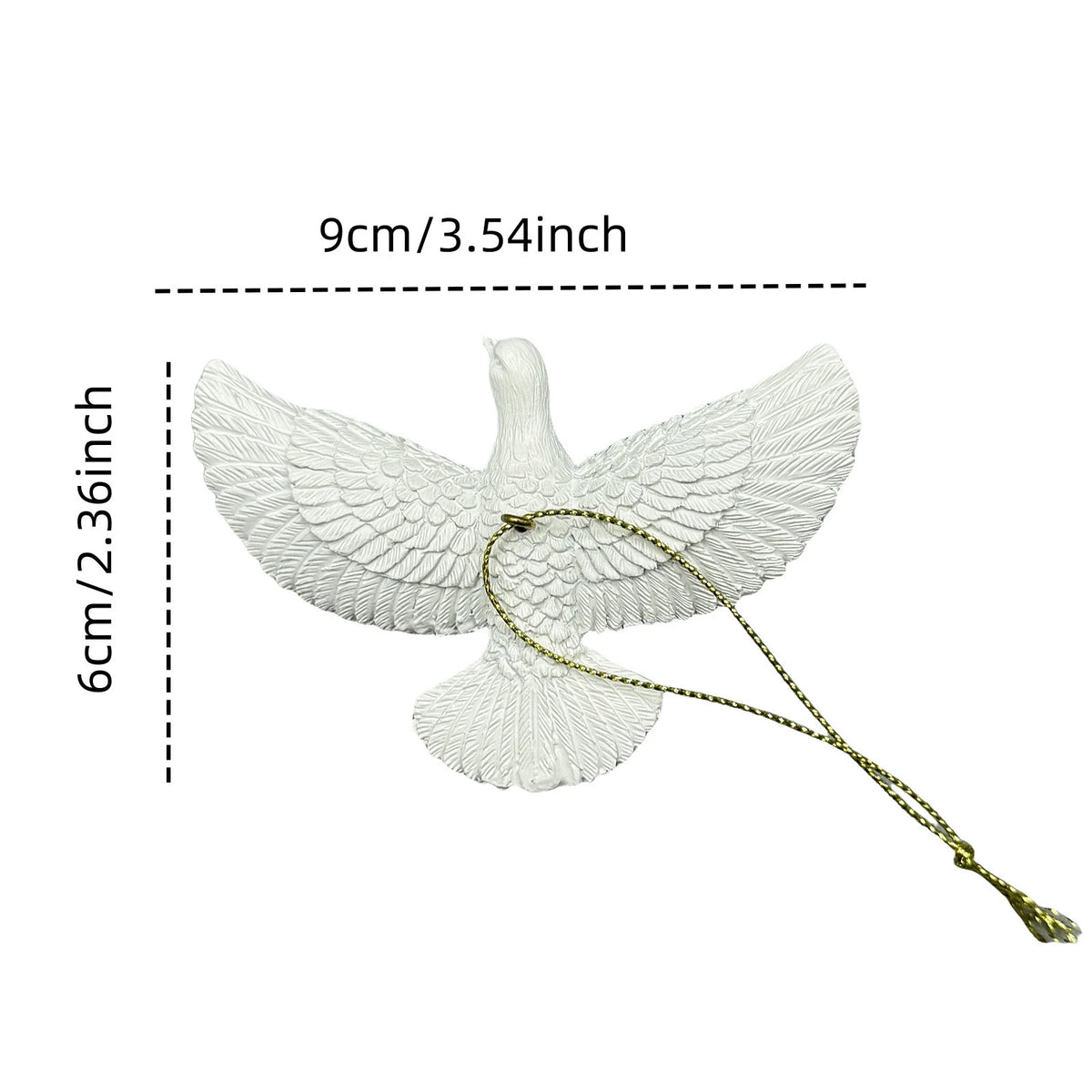 White Peace Dove Christmas Ornament | Friendship Gift Christmas Tree Ornament Babs 1 Pc Doves