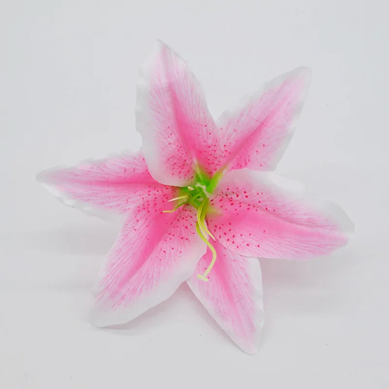 10pcs Silk Lily Artificial Flower Heads 18cm – Wedding & DIY Décor Artificial Flower Heads Babs