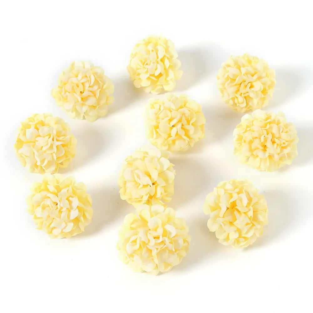 Yellow Silk Artificial Rose Heads – Wedding & Home Décor DIY Artificial Silk Flowers Babs 24 10Pcs