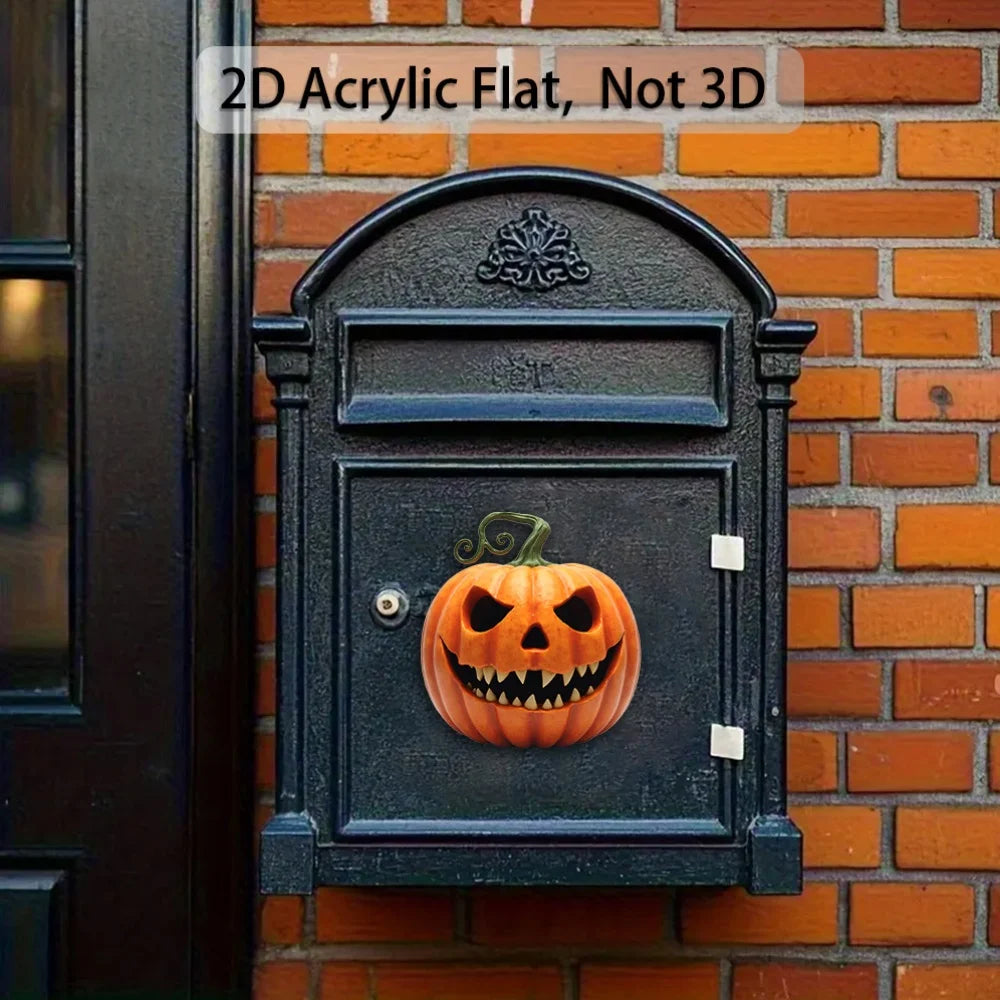 2D Acrylic Jack-O-Lantern Ornament | Halloween Pumpkin Decor Halloween Ornament Babs