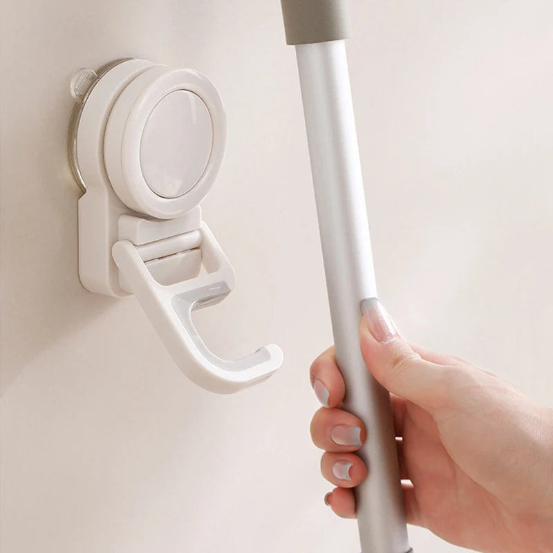 Suction Cup Mop & Broom Holder Wall Mount Rack Organizer Wall Mount Organizer Babs