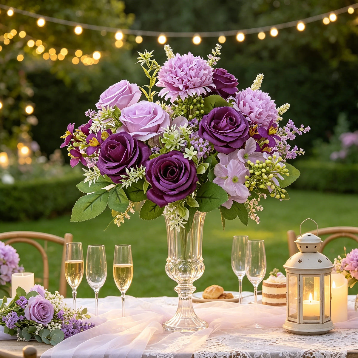 Artificial Silk Hydrangea & Rose Bouquet – Wedding Home Decor Artificial Flower Bouquet Babs