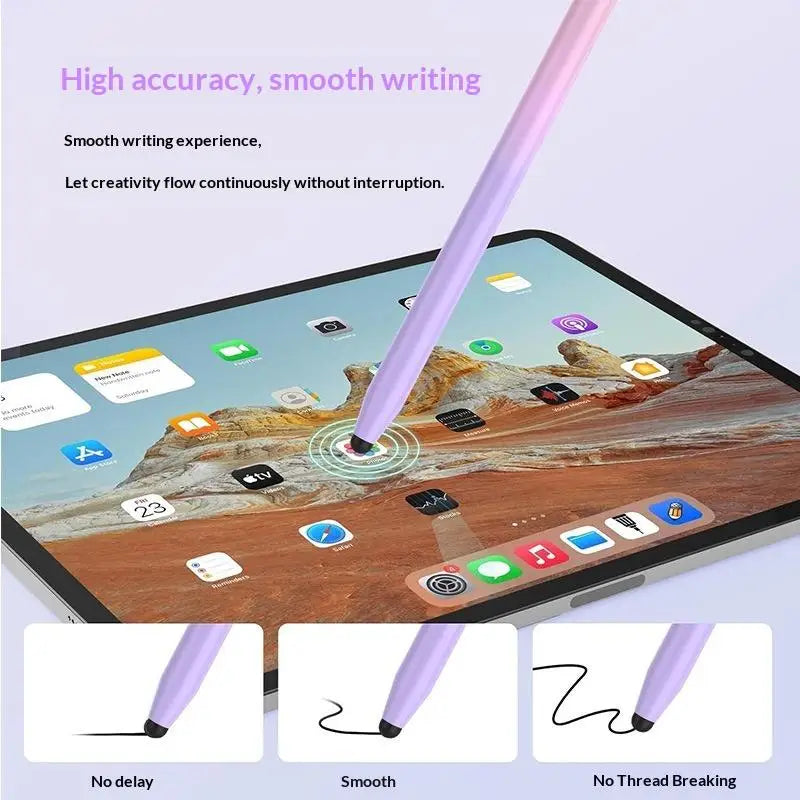 HUXUAN Double Nib Mesh Fiber Stylus Pen – Universal Touchscreen Capacitive Stylus Pen Babs
