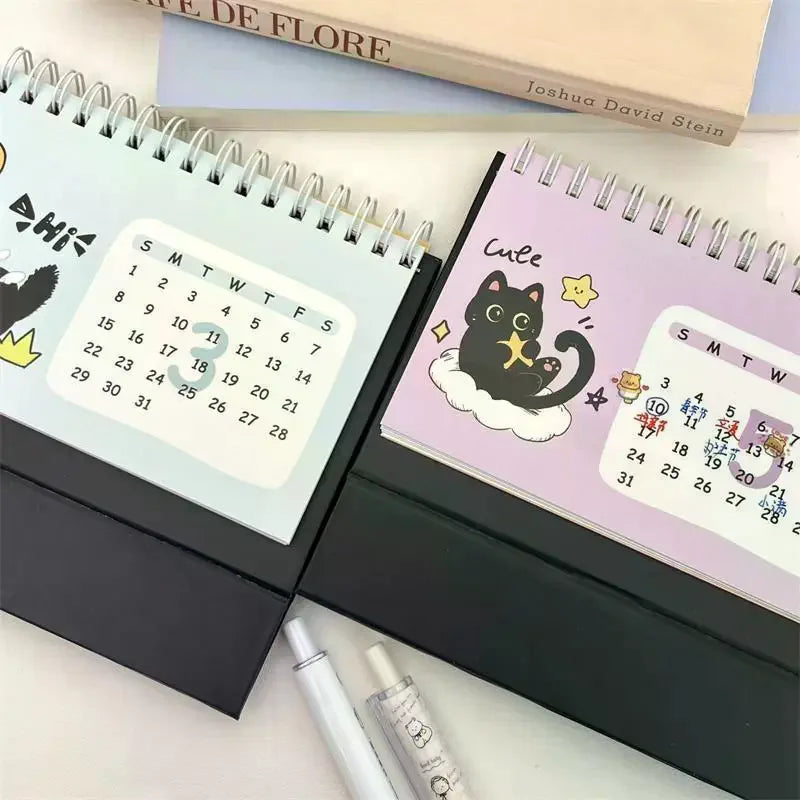 2026 Cat Illustration Compact Desk Calendar – Cute & Portable Desk Calendar Babs