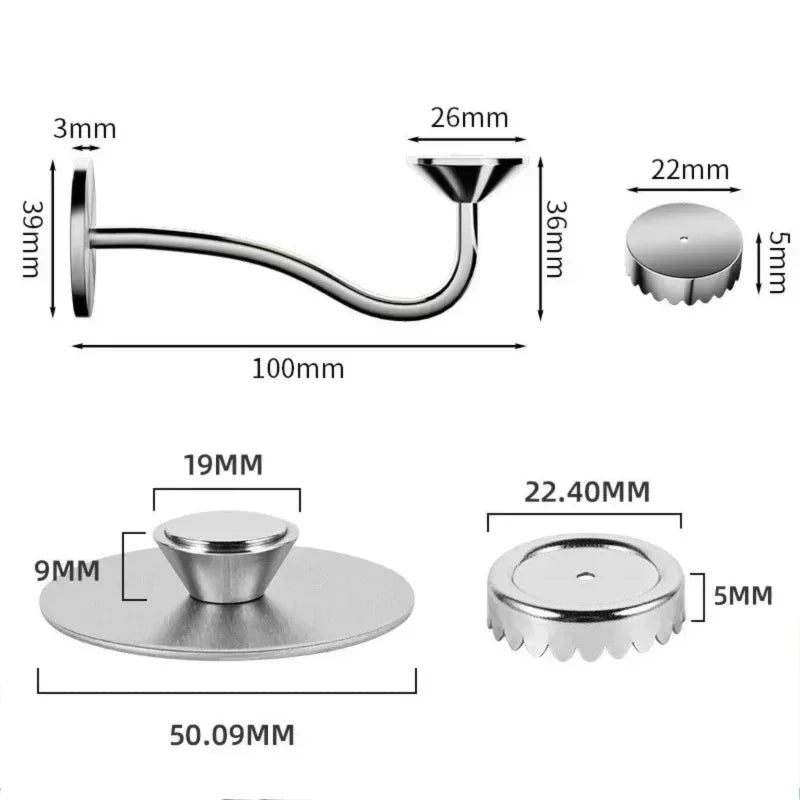 Stainless Steel Magnetic Soap Rack – Wall-Mounted Self-Draining Magnetic Soap Dish Babs