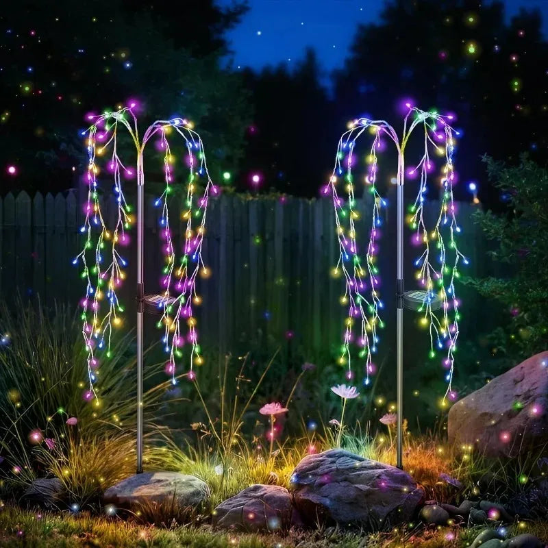 Solar Fireworks Dandelion Garden Lights – LED Outdoor Decor Solar Garden Lights Babs