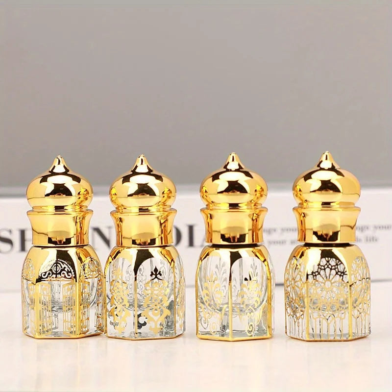 Luxury Gold Glass Roll-On Bottle – 3ml/6ml Refillable Perfume Roll-On Perfume Bottle Babs