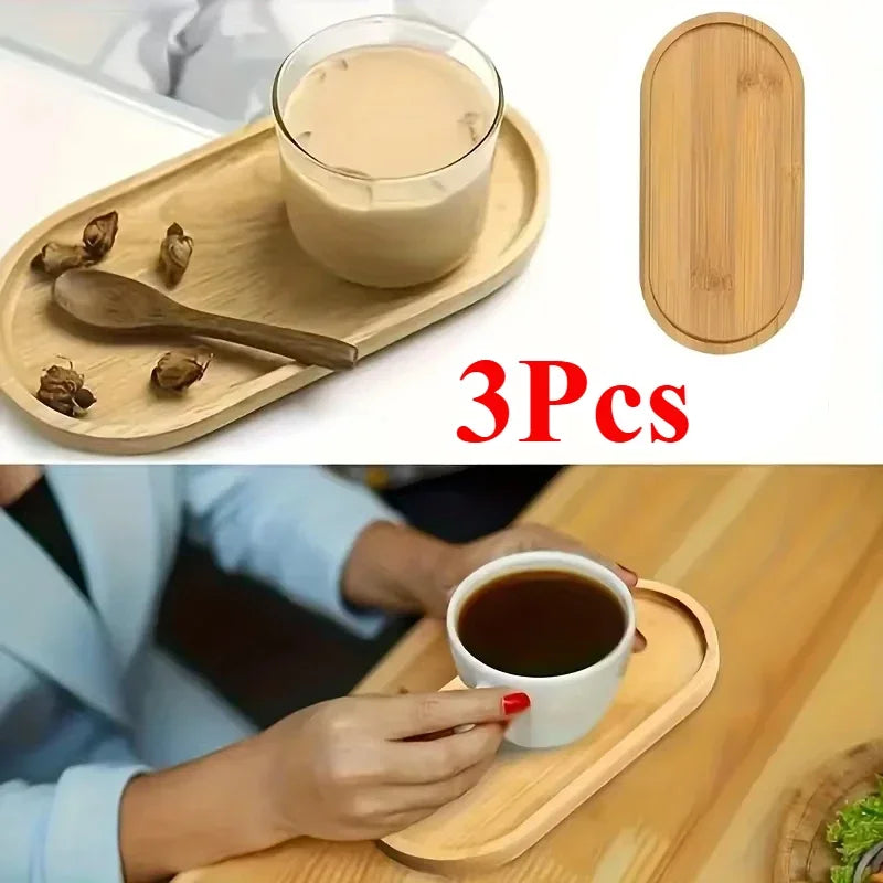 Bamboo Storage Tray – Tea Coaster, Jewelry & Plant Saucer Bamboo Storage Tray Babs