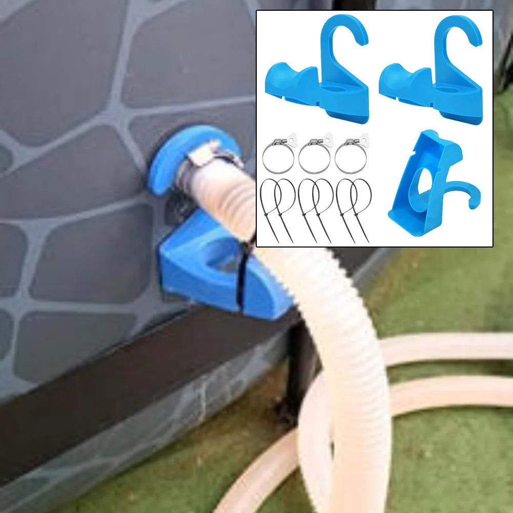 Pool Pipe Holder Set – Plunger Valve Brackets, Clips & Ties Pool Pipe Holder Set Babs