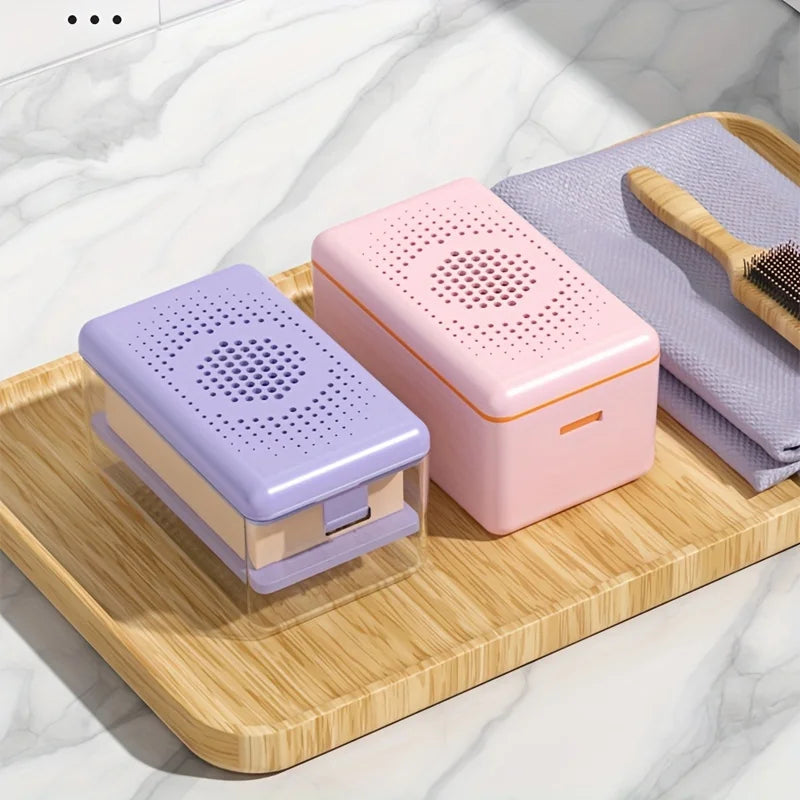 Soap Box with Roller – Waterproof Foaming Soap Holder Soap Dish Holder Babs