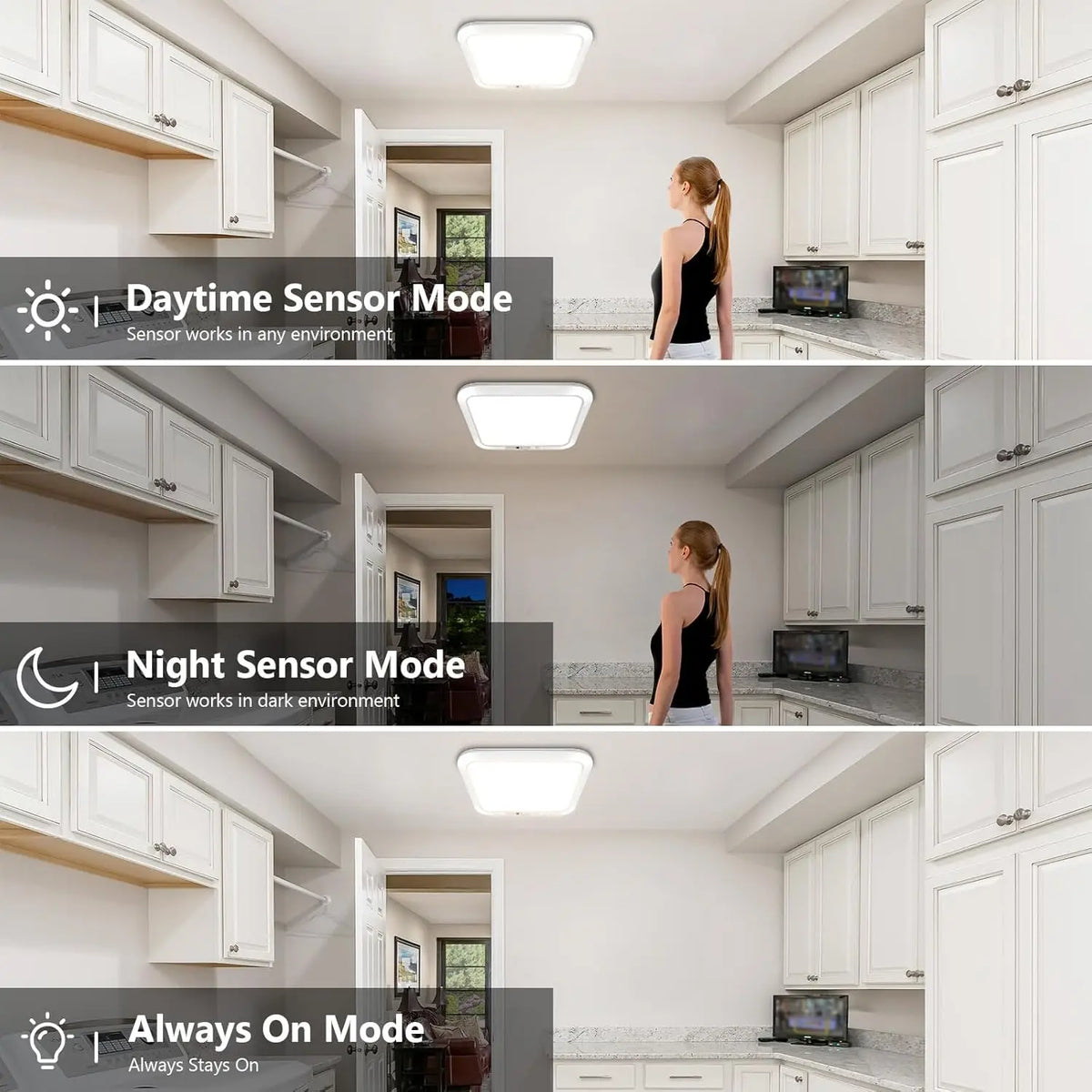 Ultra-Thin LED Motion Sensor Ceiling Light – Auto Induction Lamp Motion Sensor Ceiling Light Babs