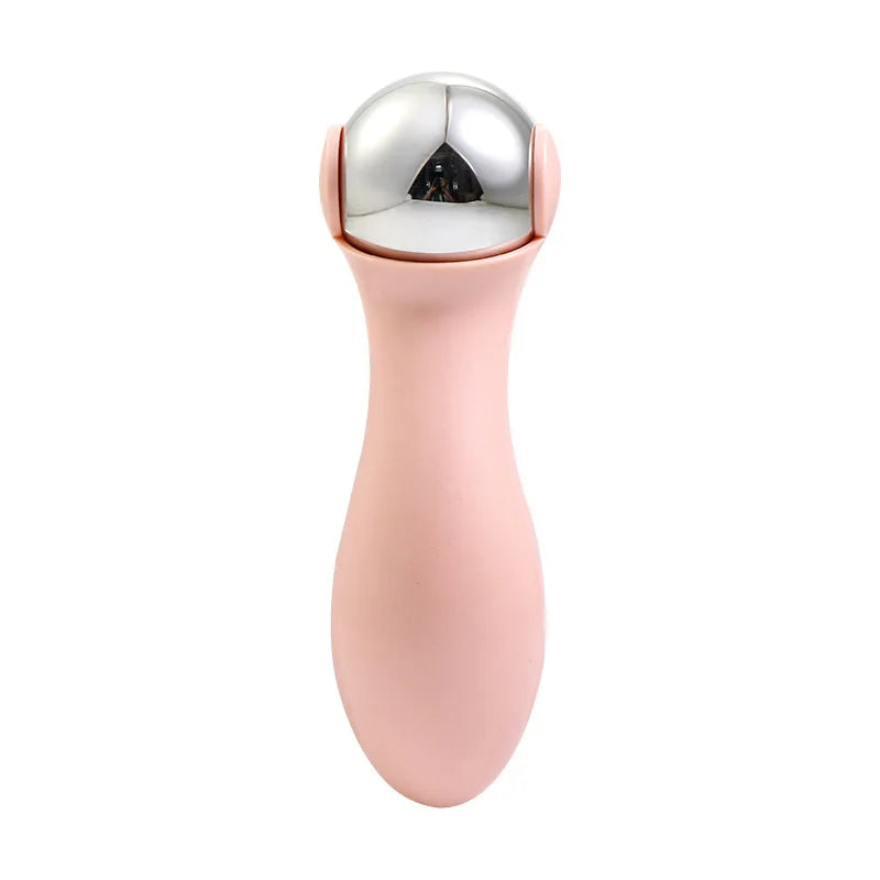 720° Rotating Stainless Steel Facial Massager – Hot & Cold Facial Massager Babs pink