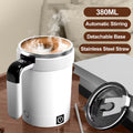 Self-Stirring Stainless Steel Mug | USB-C Rechargeable & LED Temp Self-Stirring Coffee Mug Babs WHITE 380ml