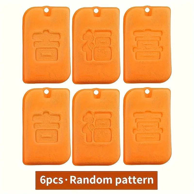 6-Pack Orange Double-Sided Dishwashing Sponges | Quick-Drying Kitchen Cleaning Sponges Babs orange