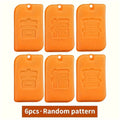 6-Pack Orange Double-Sided Dishwashing Sponges | Quick-Drying Kitchen Cleaning Sponges Babs orange