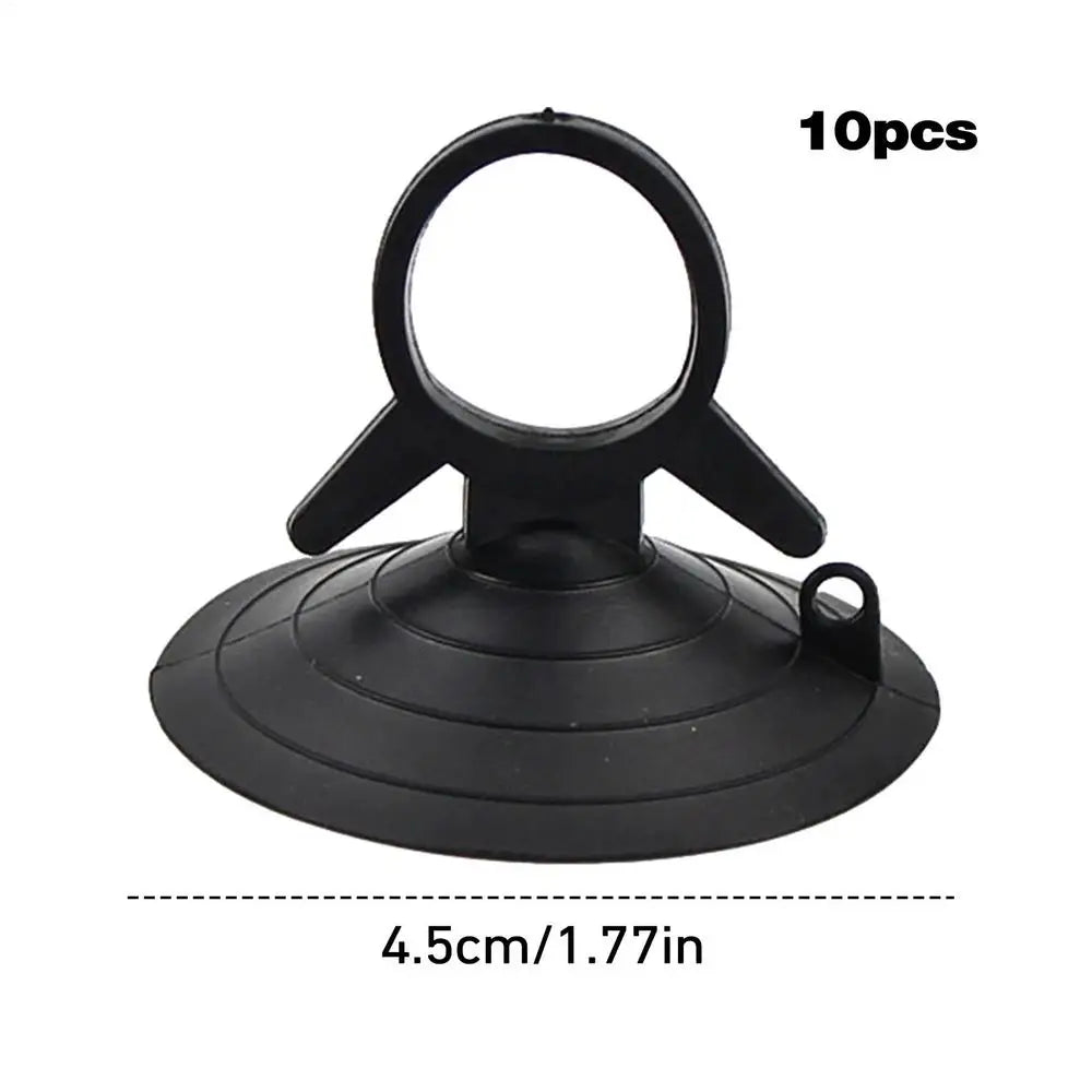PVC Car Windshield Suction Cups 10-Pack | Reusable Car Suction Cups Babs Black 10pcs