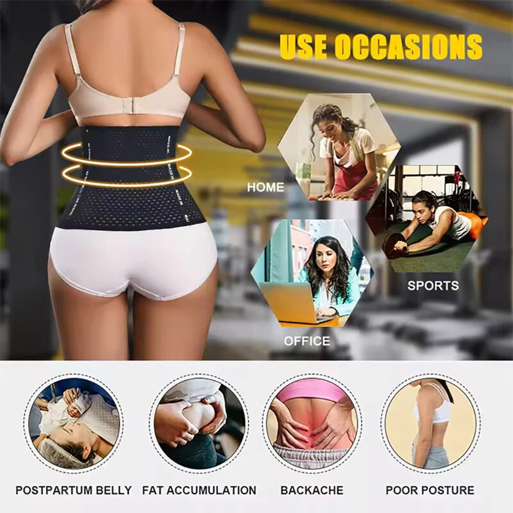Women's Underbust Waist Cincher Corset Belt Body Shaper Waist Cincher Shapewear Babs