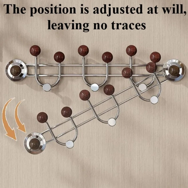 Modern Suction Cup Coat Rack – 5-Hook Nordic Wall Organizer Wall Coat Rack Babs