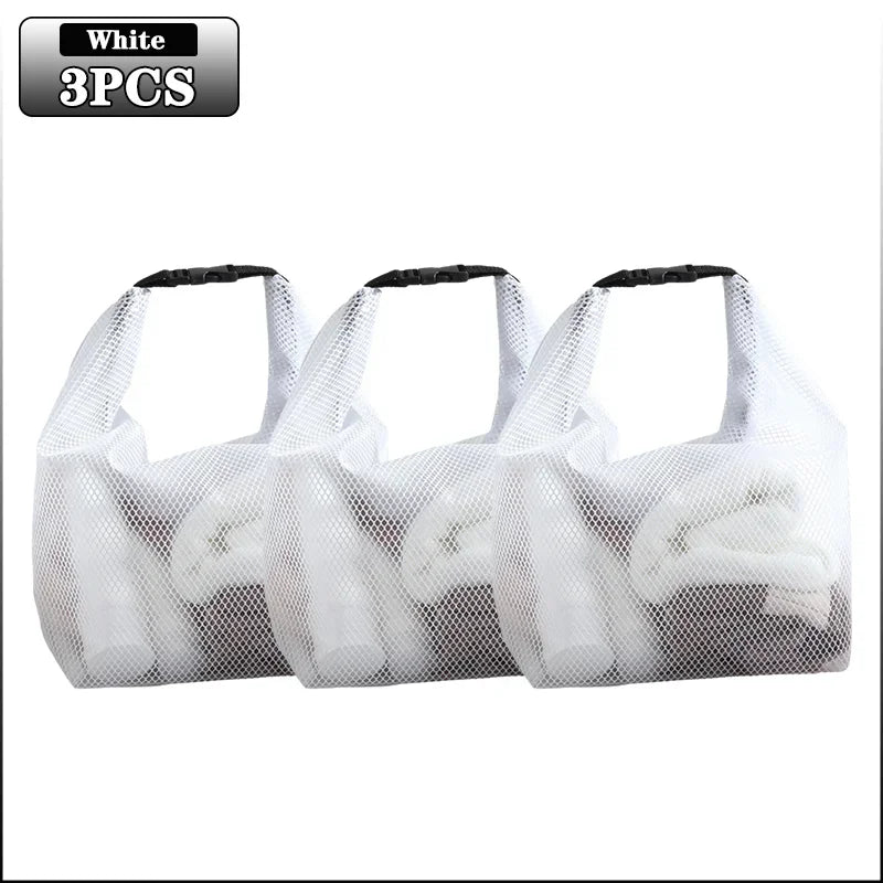 Waterproof Wet Dry Swimming Storage Bag | Travel Organizer Waterproof Storage Bag Babs White-3PCS S