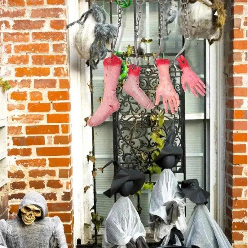 Halloween Iron Chain Hook Horror Props – Haunted House Decor Halloween Horror Props Babs