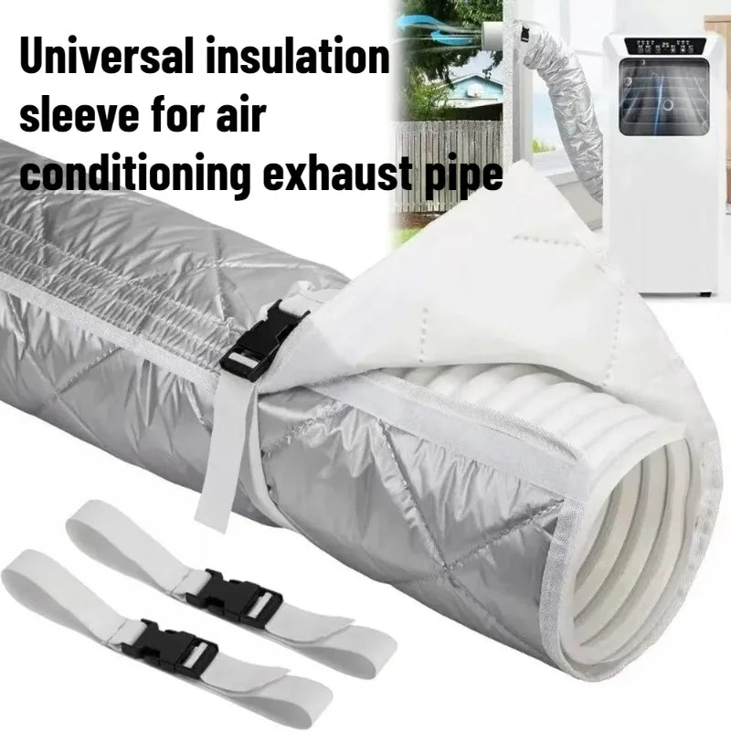 AC Exhaust Hose Insulation Sleeve | Heat Resistant Cover AC Hose Sleeve Babs
