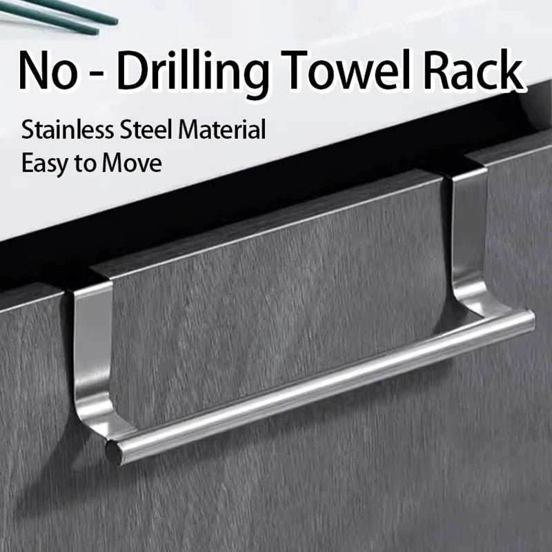 Stainless Steel Towel Holder – Under Sink Rack Organizer Towel Holder Rack Babs