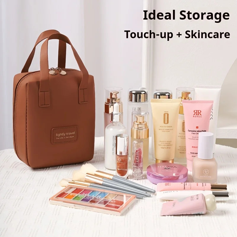 Large PU Leather Makeup Bag – Travel Cosmetic Organizer Travel Cosmetic Bag Babs