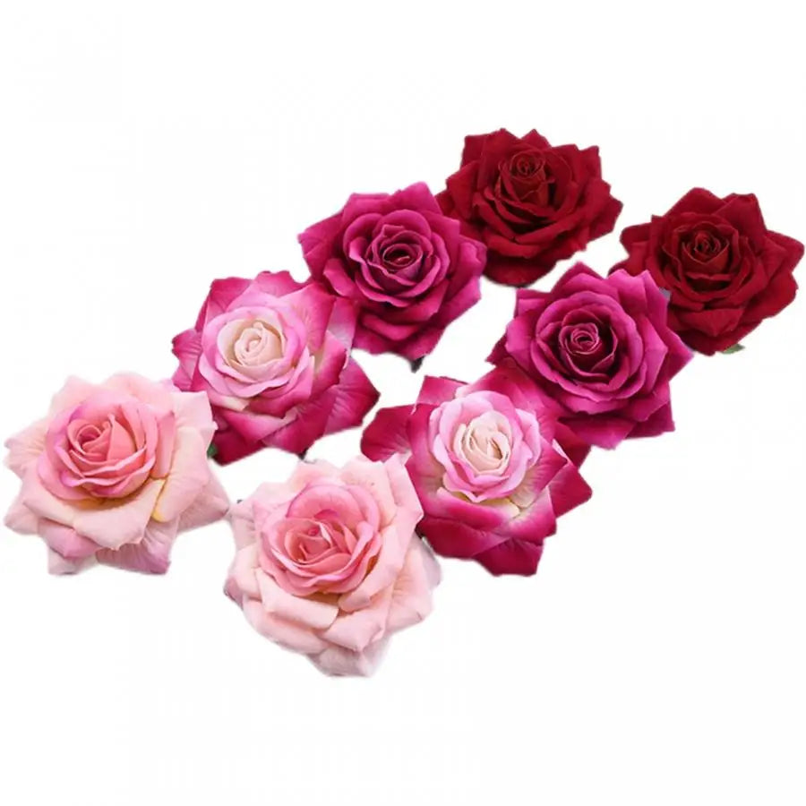 Silk Rose Heads 5/10pcs – DIY Wedding & Home Décor Flowers Artificial Silk Flowers Babs