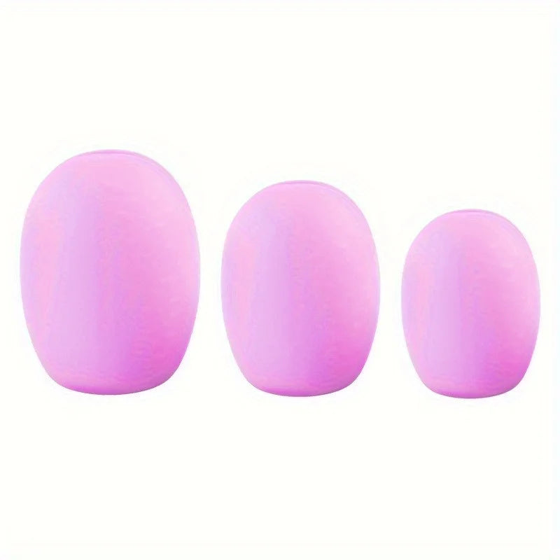Silicone Makeup Brush Covers – Travel Organizer & Protector Makeup Brush Covers Babs Pink