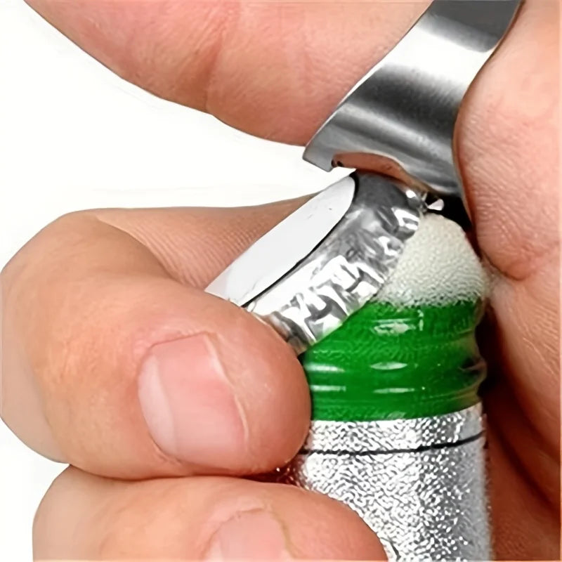 2-Pack Stainless Steel Finger Bottle Opener Set Bottle Opener Set Babs