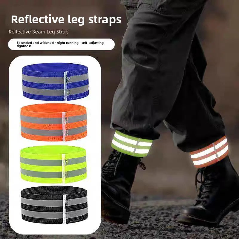 Reflective Leg Bands for Cyclists & Runners | Safety Straps Reflective Safety Bands Babs