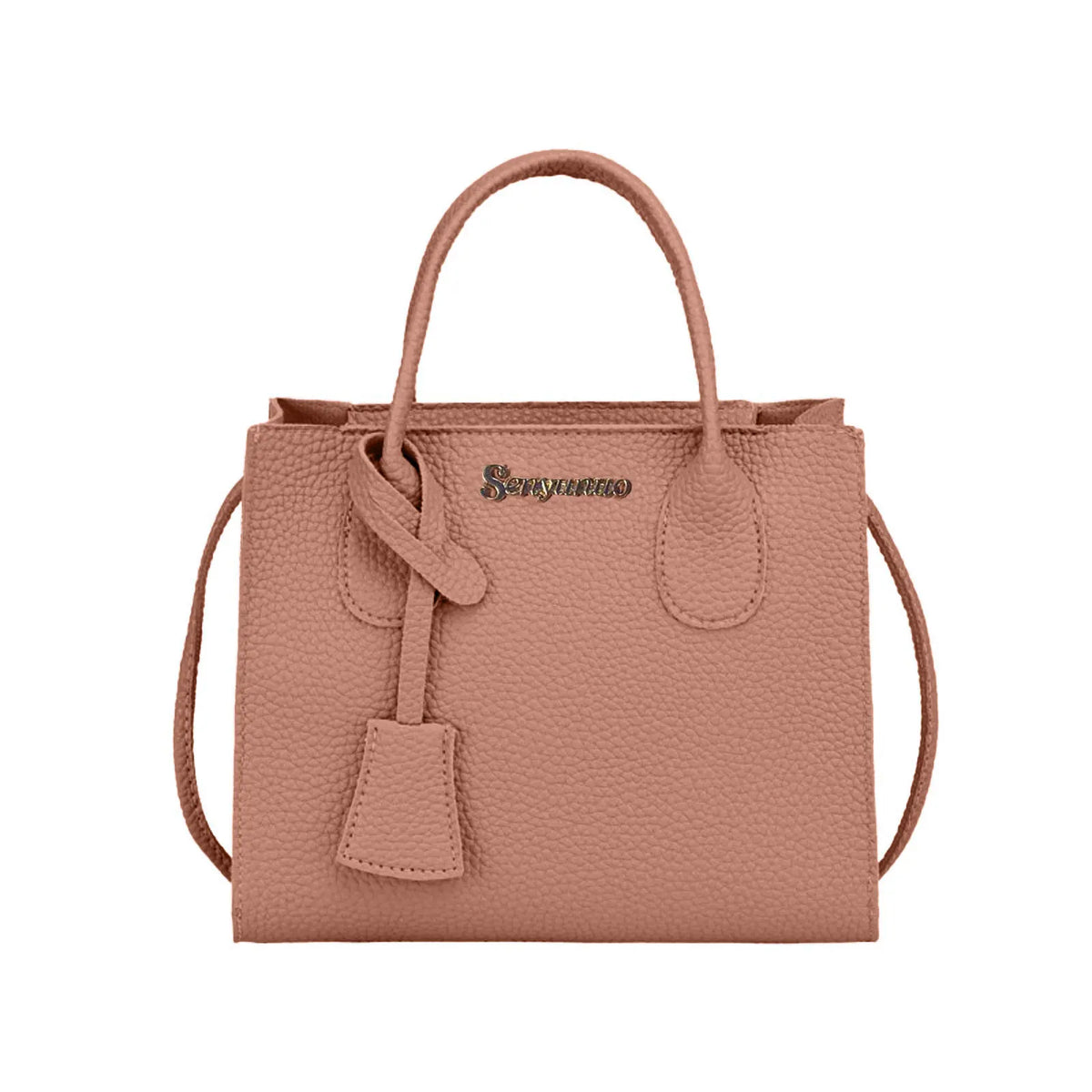Women's Large Capacity PU Leather Tote Shoulder Crossbody Bag Women's Tote Bag Babs Pink One Size