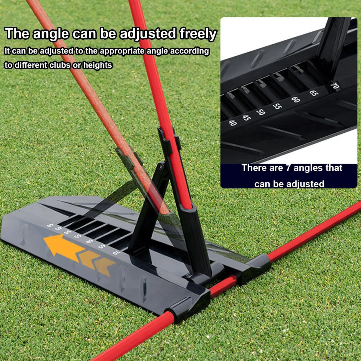 Golf Swing Alignment Stick Holder & Swing Plane Trainer Golf Training Aid Babs