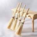 4pc Mini Broom & Mop Hand-Woven Wooden Miniature Pendants Miniature Decor Pendant Babs 4pcs