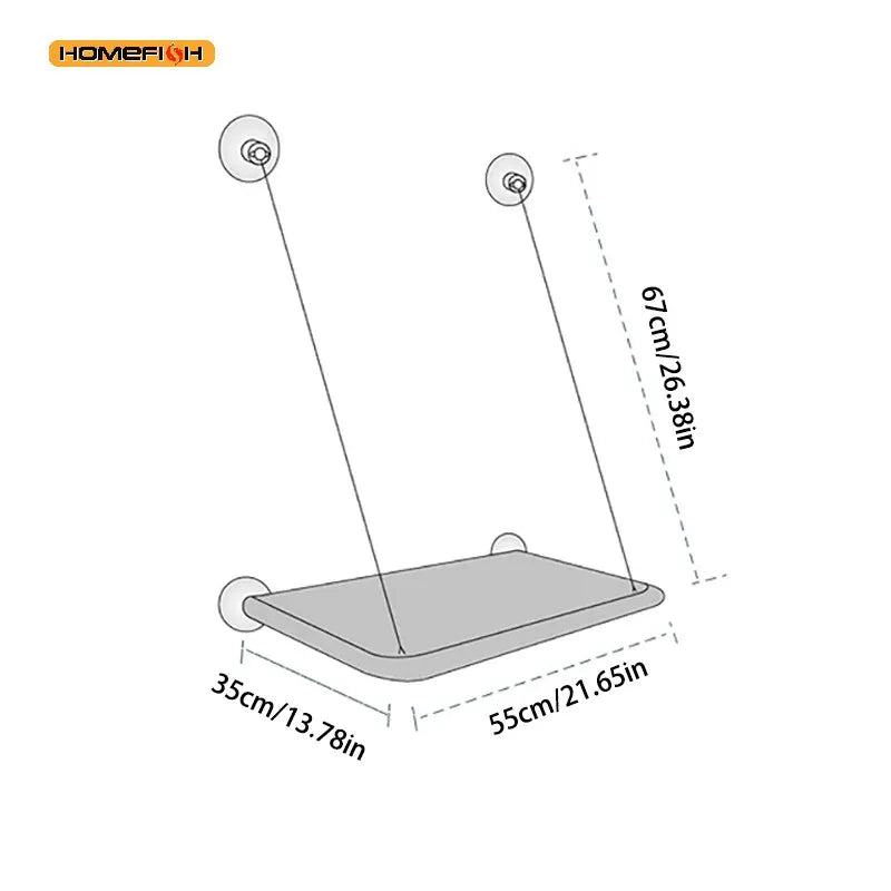 Ultra-Soft Cat Window Hammock – Suction Cup Perch Bed Cat Window Hammock Babs