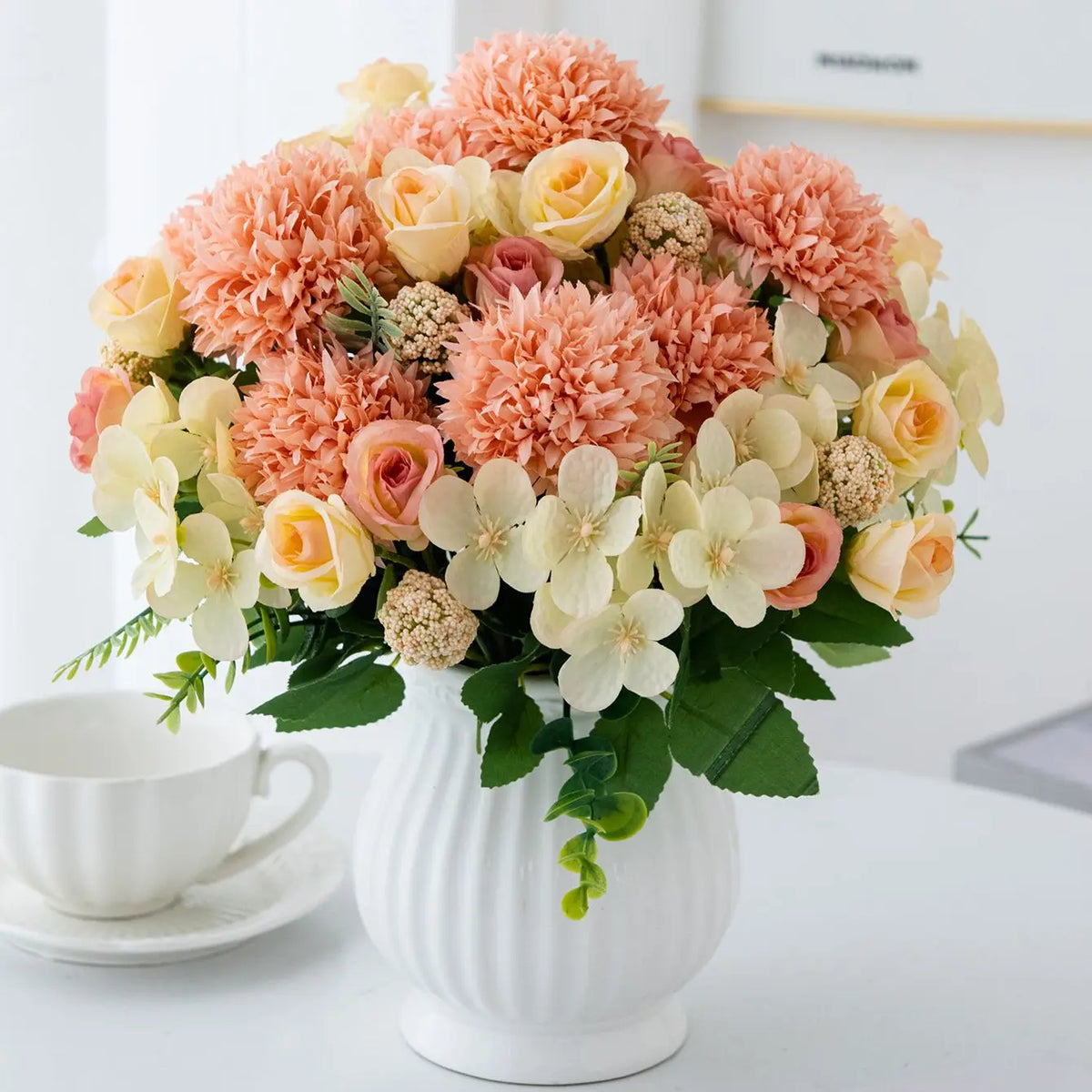 Artificial Silk Rose & Chrysanthemum Flowers for Home & Weddings Artificial Silk Flowers Babs
