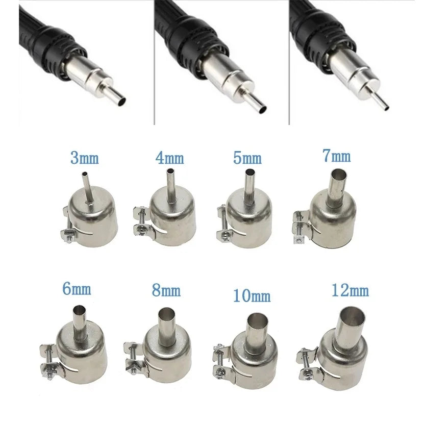 Universal Hot Air Rework Nozzles – 850 & 852D Station Compatible Rework Station Nozzle Babs